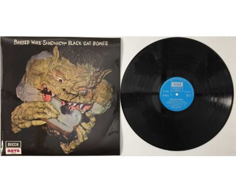 BLACK CAT BONES - BARBED WIRE SANDWICH LP (ORIGINAL UK STEREO COPY - SDN 15). A Deram/Decca Nova Series rarity with the celeb