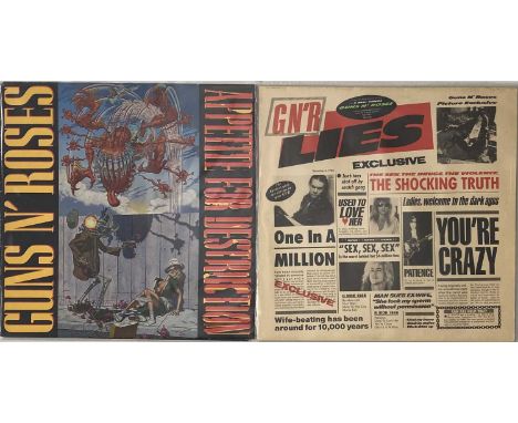 GUNS N ROSES - LP/ 12" RARITIES PACK. A wonderful pack of 2 LPs/ 12" rarities by Hollywood rockers Guns N Roses. Titles inclu