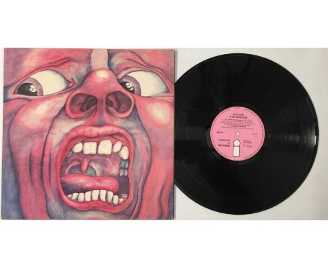 KING CRIMSON - IN THE COURT OF THE CRIMSON KING LP (OK OG - PINK ISLAND - A2/ B3 - ILPS 9111). A beautiful, original UK LP pr