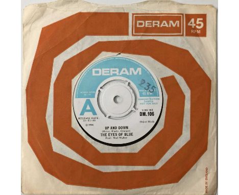 THE EYES OF BLUE - UP AND DOWN 7" (DERAM DM.106 - PROMO). A tasteful 45 here by The Eyes Of Blue to include Up And Down c/w H