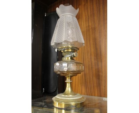 A VINTAGE PARAFFIN LAMP 