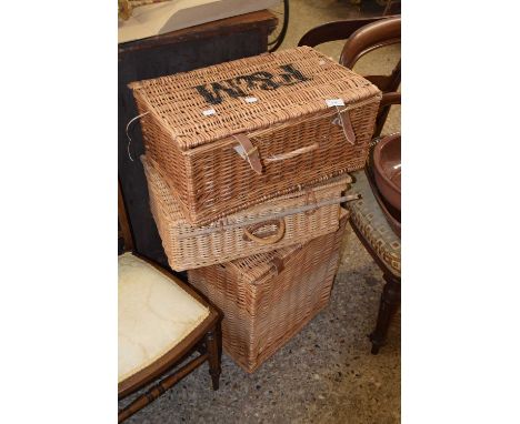 A Fortnum &amp; Mason picnic hamper plus two others
