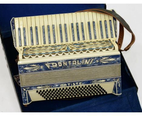 A FRONTALINI ARTISTE PIANO ACCORDION, CASED