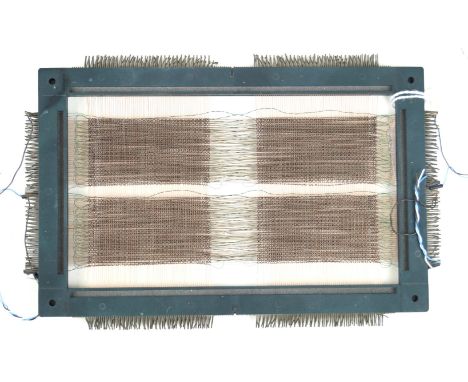 An IMB 1401 core memory c.1963
NB: The IBM 1401 was a variable word length decimal computer that was announced by IBM on Octo