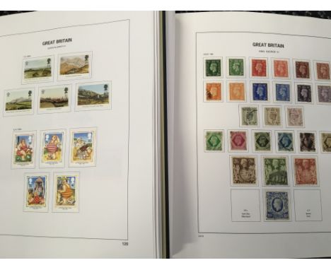 A M and V mainly modern collection of Great Britain stamps including ten black, 1D black, 1D new plates and 2D blue, etc.