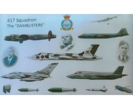 Dambusters 617 squadron 17x11 inch unsigned colour print. Good condition Est.