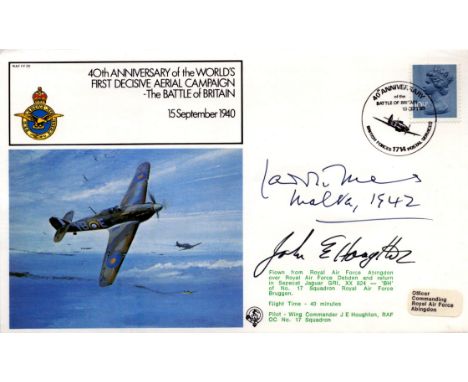 WWII BOB Wing Commander Laddie Lucas CBE,DFC,DSC signed 40th Anniversary of the World's First Decisive Aerial Campaign The Ba