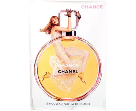 Original vintage advertising poster for Chanel Chance Fragance - Take It. The poster features a great image by renowned Frenc