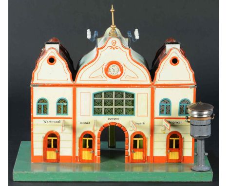 666. MARKLIN NO. 02006 DUTCH RAILWAY STATION | Gauge 1, hand painted, circa 1905-1908, catalog no.02006. Provenance: Paul Col