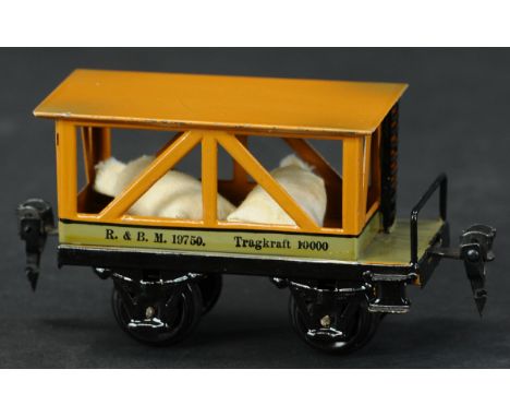 778. MARKLIN 1975/0 TUNNEL REPAIR WAGON | O gauge, hand painted, rare "tunnel repair" wagon, catalog no.1927, circa 1926 - 19