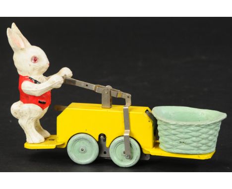 821. LIONEL PETER RABBIT FLOOR TOY | Scarce example with un-flanged wheels for running on the floor, not track, O gauge in si