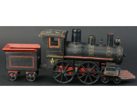 425. DP CLARK FRICTION TRAIN ENGINE | Provenance: Paul Cole Collection. | 12" l. | Restored to tender, otherwise (Excellent C
