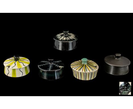 Midwinter Five Assorted Relish Dishes. Various designs.