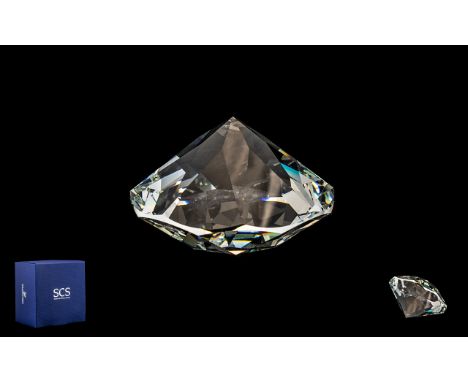 Swarovski S.C.S Members Only Ltd Edition Faceted Crystal Xirius Chatoneu - Date 2015. Reflects the Light In Any Room, Code No
