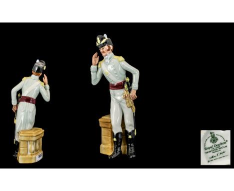 Royal Doulton Handpainted Figure - 'Morning Ma'am' HN 2895. Designer William H Harper. Issued 1986-1989. Height 9'' - 23.5 cm