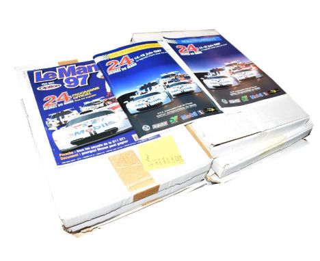 Sporting Memorabilia - Eight sequential years of Le Mans 24 hour race information including posters, official programmes, lap