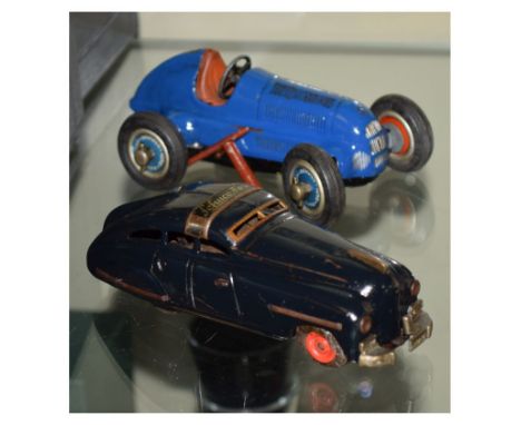 Two vintage Schuco racing cars comprising: Studio 10:50 and Fexiiii Sedan  