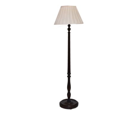 Stained beech standard lamp  
