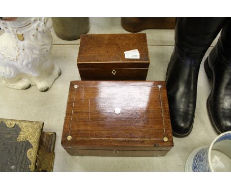 Tea Caddy & Inlaid box
