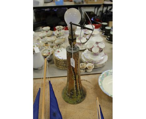 Hand painted Yardley Studios Conical Lamp