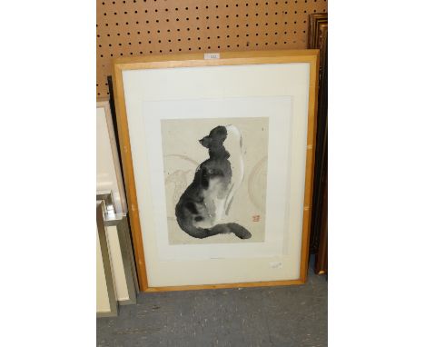 Chen Dehong pring 'Cat' and 2 Hunting prints