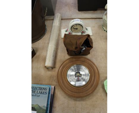Barometer, clock, box camera, Daily Mail jubilee print