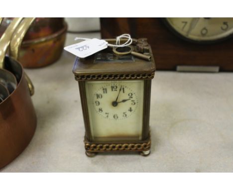 Brass 5 glass carriage clock