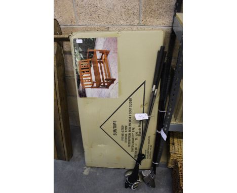 2 seater glider garden bench (new in box)