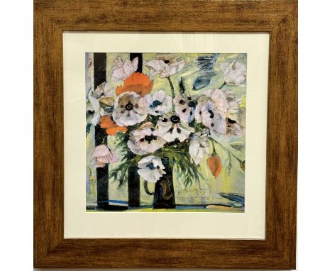 Sir Robin Philipson, PRSA, ARA, HRA, RSAW, RA (1916- 1992), Still Life with pink and red Poppies, print, gilt glazed frame, (