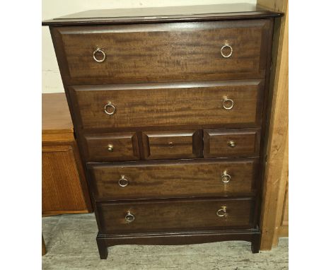 32" MAHOGANY STAG MINSTREL 7 DRAWER CHEST