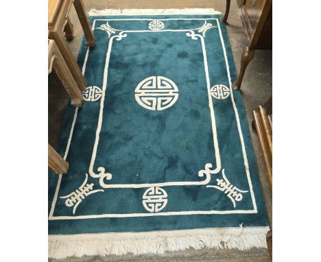 FRINGED EDGE SUPER WASH CHINESE RUG, 4FT X  6FT