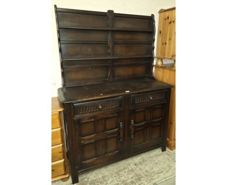 ERCOL DARK MAHOGANY DRESSER     