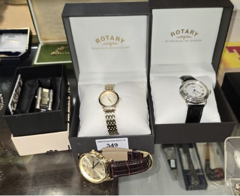 4 VARIOUS WRISTWATCHES, ROTARY, LIMIT ETC