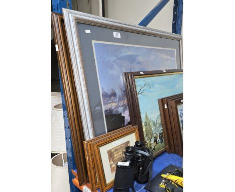 QUANTITY OF VARIOUS FRAMED SIGNED PRINTS ETC     