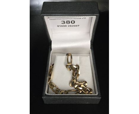 9 CARAT GOLD BRACELET, WEIGHT APPROX 7.1 GRAMS