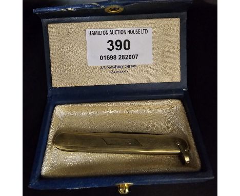 14 CARAT GOLD CASED PEN KNIFE, WEIGHT APPROX 18.9 GRAMS