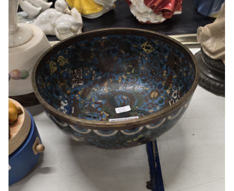 7" DIAMETER CHINESE CLOISSONE BOWL