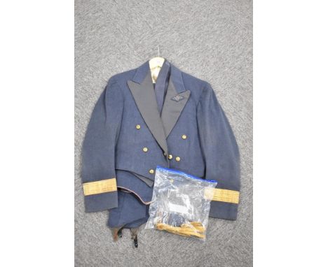 A RAF number 5 mess kit jacket with brevet / waistcoat and trousers along with a pair of RAF Wing Commanders Shoulder Boards,