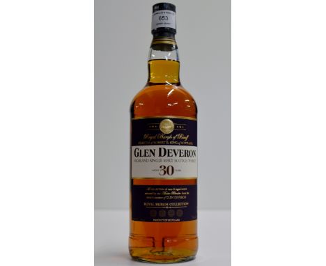 THE GLEN DEVERON ROYAL BURGH COLLECTION AGED 30 YEARS HIGHLAND SINGLE MALT SCOTCH WHISKY - 750ML, 40% VOL     