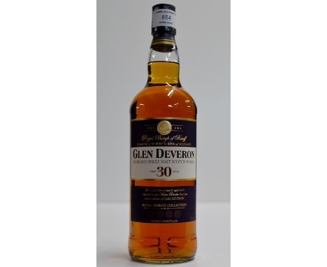 THE GLEN DEVERON ROYAL BURGH COLLECTION AGED 30 YEARS HIGHLAND SINGLE MALT SCOTCH WHISKY - 750ML, 40% VOL     