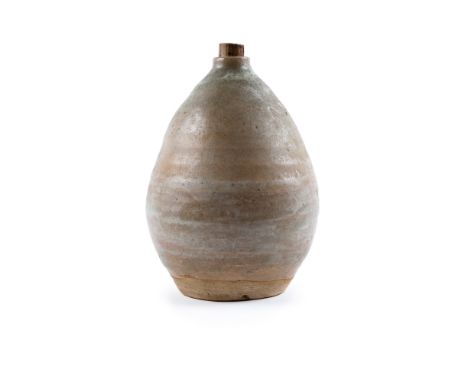 Katherine Pleydell Bouverie (1895-1985) Stoneware lamp base dipped glaze potter's mark to underside 21cm high