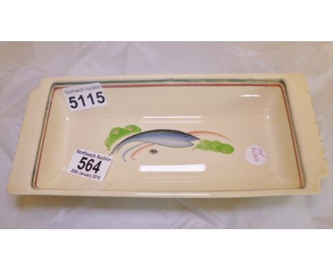 SUSIE COOPER SARDINE DISH. Susie Cooper Art Deco Sardine dish, L ~ 25cm