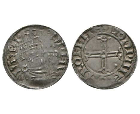 1053-1056 AD. Obv: profile bust with +EDPERD REX legend. Rev: short voided cross with annulet at centre and pellet in second 