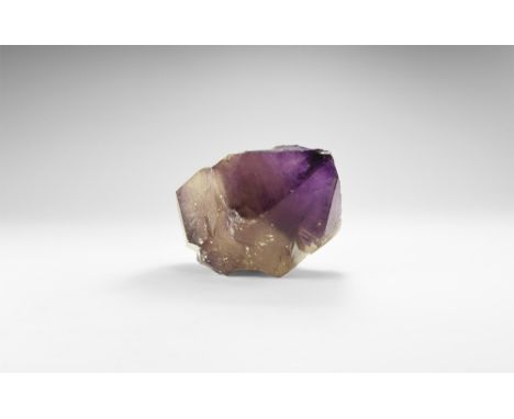 A very large amethyst crystal growing from two centres from rock crystal, and partially double terminated. See Bonewitz, Dr. 