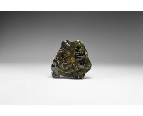 A fine example of botryoidal hematite, with the top surface polished to emphasize its 'bubbly' appearance, with some structur