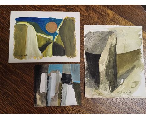 Reginald James Lloyd (1926-2020)"Rock Study"Watercolour; together with a collection of further unframed works on paper and wo