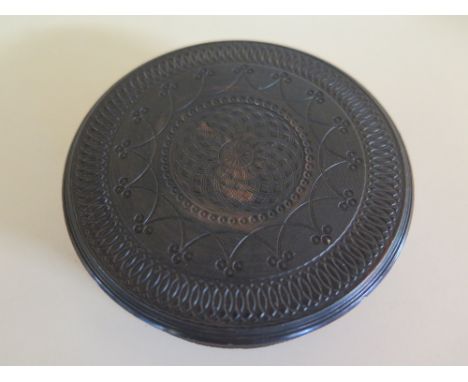 An 18th century turned snuff box