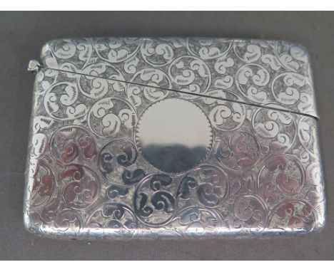 A Mappin and Webb silver card case - Sheffield 1902/03 - Weight approx. 2.5 troy oz - 7 cm x 10 cm 