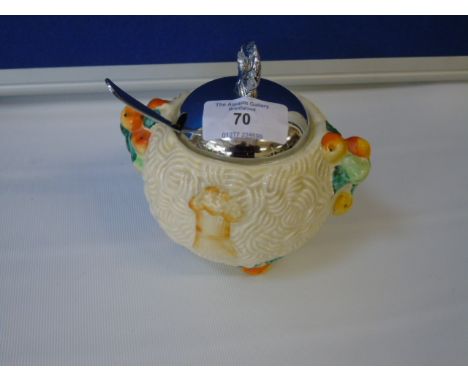Clarice Cliff preserve pot - Celtic harvest