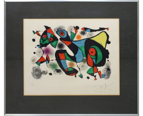 Miró, Joan (1893 Montroig - Mallorca 1983) "Maravillas con variaciones acrosticas en el jardin de Miro" (1975. Farblithograph